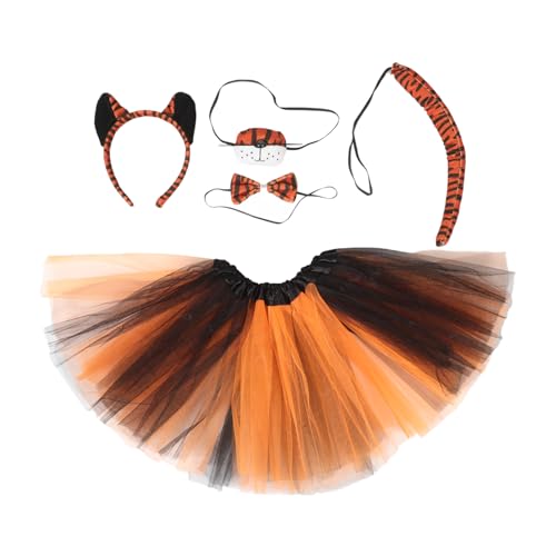 SHERCHPRY 1 Satz Tiger-Stirnband-Set Tiger Ohrstirnband Tiger Kostümzubehör Tierkostüm-Kit Tiger-Kostüm-Kit Tigerrock Tier-Stirnband-Kostüm Tiger-Fliege Tierohrkostüm Stoff SHERCHPRY 1 Satz Tiger-Stirnband-Set Tiger Ohrstirnband Tiger Kostümzubehör Tierkostüm-Kit Tiger-Kostüm-Kit Tigerrock Tier-Stirnband-Kostüm Tiger-Fliege Tierohrkostüm Stoff von SHERCHPRY