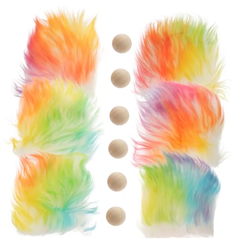 SHERCHPRY 1 Satz gesichtsloser Puppenbart Wichtelbärte zum Basteln Gnomenbart selber Machen Weihnachten basteln basteln+Weihnachten Zubehör für die Herstellung von Weihnachtspuppen Polyester von SHERCHPRY