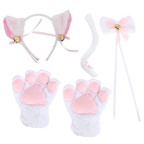 SHERCHPRY 1 Set Anzug Kätzchen Katze Cosplay Kostüm Katzenkostüm Mit Pfoten Lady Girl Cosplay Kostüm Katzenohren Katzenschwanz Anzüge Für Frauen Mädchen Stirnbänder Weiß Simulation Plüsch SHERCHPRY 1 Set Anzug Kätzchen Katze Cosplay Kostüm Katzenkostüm Mit Pfoten Lady Girl Cosplay Kostüm Katzenohren Katzenschwanz Anzüge Für Frauen Mädchen Stirnbänder Weiß Simulation Plüsch von SHERCHPRY