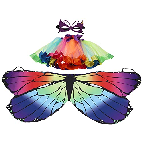 SHERCHPRY Kinder Ballettkleid Set Schmetterlingsflügel Rock Bühnenkleidung Für Schule SHERCHPRY Kinder Ballettkleid Set Schmetterlingsflügel Rock Bühnenkleidung Für Schule von SHERCHPRY