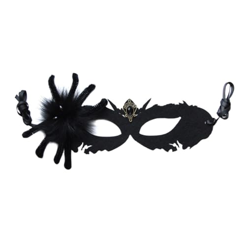 SHERCHPRY 1 Stück Spinnen-Halbgesichtsmaske halloween masken halloweenmaske Halloween-Spinne Halloween-Masken für Tanzparty- Maskerade- für Dame Filzstoff Black SHERCHPRY 1 Stück Spinnen-Halbgesichtsmaske halloween masken halloweenmaske Halloween-Spinne Halloween-Masken für Tanzparty- Maskerade- für Dame Filzstoff Black von SHERCHPRY