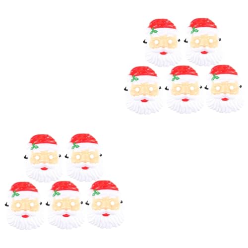 SHERCHPRY 10 Stk Weihnachtsmann-Kostüm Weihnachten verkleiden Kostüme weihnachtsdeko faschingsmasken Kleider Weihnachts-Sankt-Maske weihnachtsgesicht dekor Cosplay schmücken Bart Kleidung von SHERCHPRY