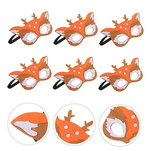 SHERCHPRY 10 Stück Teiliges Cartoon Tiermasken Leichte Langlebige Cosplay Masken Vliesstoff Realistische Hirschgesichter für Halloween Karneval Kinderfest Wiederverwendbar und zu Tragen SHERCHPRY 10 Stück Teiliges Cartoon Tiermasken Leichte Langlebige Cosplay Masken Vliesstoff Realistische Hirschgesichter für Halloween Karneval Kinderfest Wiederverwendbar und zu Tragen von SHERCHPRY