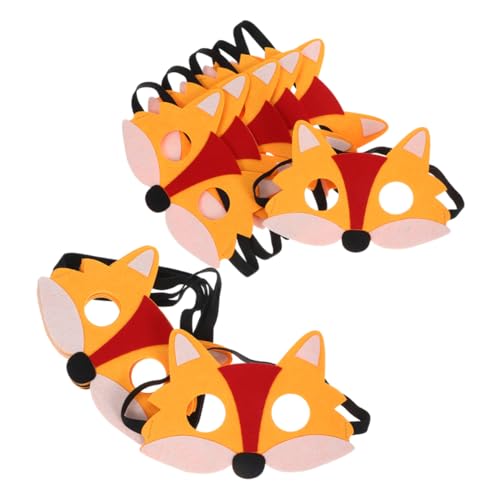 SHERCHPRY 12 Stück Teiliges Filz Fuchsmasken Halbgesicht Tierkostüm Halloween Cosplay Maske für Erwachsene und Wiederverwendbare Party Accessoires für Rollenspiele und Maskeraden SHERCHPRY 12 Stück Teiliges Filz Fuchsmasken Halbgesicht Tierkostüm Halloween Cosplay Maske für Erwachsene und Wiederverwendbare Party Accessoires für Rollenspiele und Maskeraden von SHERCHPRY