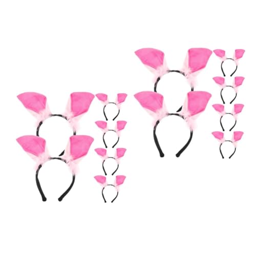 SHERCHPRY 12 Stück Teiliges Haarreif mit Süßen Tierohren Flauschiges Stirnband für Party Kindergarten Aufführung Langlebiges Haarschmuck für Mädchen und Charmantes Accessoire von SHERCHPRY