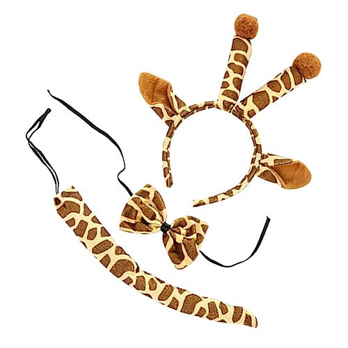 SHERCHPRY 1Satz Giraffen Kostüm für Teiliges Giraffenkostüm mit Stirnband und Fliege Langlebig und Bequem für Karneval Halloween und Mottopartys von SHERCHPRY