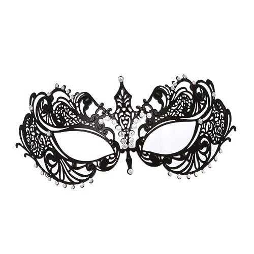 SHERCHPRY 1Stk Tanzparty-Maske Mädchen Maske Modemasken frauen maske Partymaske Ball Masken Cosplay-Maske Party Halbgesichtsmaske Strass-Party-Maske Metall Strasssteine von SHERCHPRY