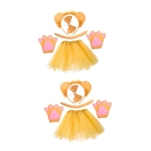 SHERCHPRY 2 Sätze -Stirnband für Halloween Stirnband für Cosplay Mähne halloween costume halloween kleidung Cosplay Party Requisite Löwen-Cosplay-Kostüm Stoff von SHERCHPRY