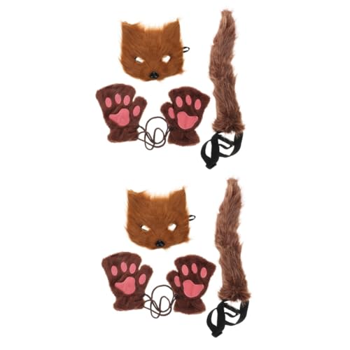 SHERCHPRY 2 Sets Fuchs Cosplay Handschuhe Hohe Halloween Echte Maske Fuchs Cosplay Tierkostüm Zubehör Fuchs Kostüm Zubehör Fuchs Handschuhe Party Kostüm Requisite SHERCHPRY 2 Sets Fuchs Cosplay Handschuhe Hohe Halloween Echte Maske Fuchs Cosplay Tierkostüm Zubehör Fuchs Kostüm Zubehör Fuchs Handschuhe Party Kostüm Requisite von SHERCHPRY