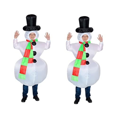 SHERCHPRY 2 Stk lustiger festlicher anzug Schneemann-Outfit Schneemann sprengen kostüm aufblasbar aufblasbare kostüme kleidung Kleider Weihnachtskostüm aufblasbares Kostüm bilden Requisiten von SHERCHPRY