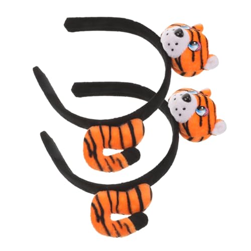 SHERCHPRY 2 Stück Cartoon Tiger Kopfband Niedliches Haaraccessoire für Partys und Cosplay Weiches und Bequemes Design für Festliche Anlässe für Erwachsene SHERCHPRY 2 Stück Cartoon Tiger Kopfband Niedliches Haaraccessoire für Partys und Cosplay Weiches und Bequemes Design für Festliche Anlässe für Erwachsene von SHERCHPRY