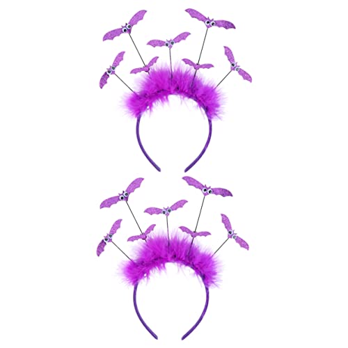 SHERCHPRY 2 Stück Halloween Fledermaus Haarreifen Kreative Haarschmuck Accessoires für Kostümpartys von SHERCHPRY