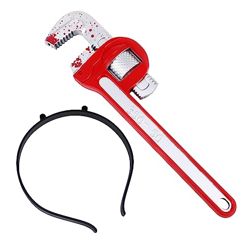 SHERCHPRY 2 Stück Halloween Haarreifen mit Blutigen Kopfbedeckungen Creepy Wrench Haarband für Kostümpartys und Halloween Events von SHERCHPRY