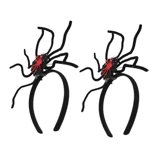 SHERCHPRY 2 Stück Halloween Spinnen Haarreif Spinnennetz Teufelshaarband für Damen Kostümzubehör für Geisterkostüme und Partys Verstellbarer Bequemer Haarschmuck für Festliche Anlässe SHERCHPRY 2 Stück Halloween Spinnen Haarreif Spinnennetz Teufelshaarband für Damen Kostümzubehör für Geisterkostüme und Partys Verstellbarer Bequemer Haarschmuck für Festliche Anlässe von SHERCHPRY