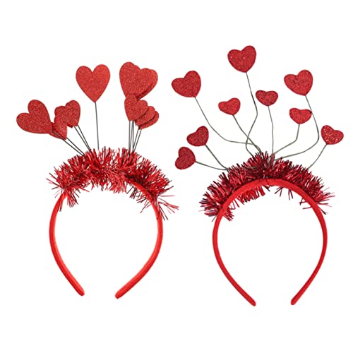 SHERCHPRY 2 Stück Herz Stirnbänder für Pailletten Kopfschmuck für Hochzeiten Valentinstag Geburtstagsfeiern Foto Requisiten Rot SHERCHPRY 2 Stück Herz Stirnbänder für Pailletten Kopfschmuck für Hochzeiten Valentinstag Geburtstagsfeiern Foto Requisiten Rot von SHERCHPRY