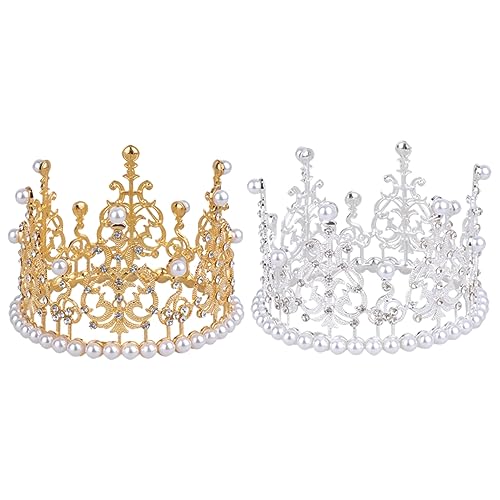 SHERCHPRY 2 Stück Krone Toppers für Kuchen Geburtstagstorten Deko Silbern Hochzeitsfeier Kranz Ornamente Party Kuchen Dekorationen Langlebig SHERCHPRY 2 Stück Krone Toppers für Kuchen Geburtstagstorten Deko Silbern Hochzeitsfeier Kranz Ornamente Party Kuchen Dekorationen Langlebig von SHERCHPRY