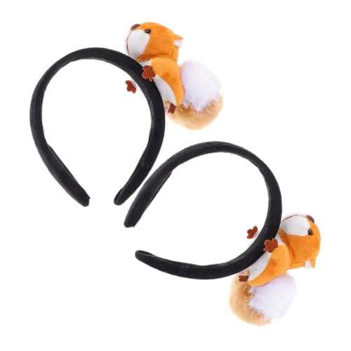 SHERCHPRY 2 Stück Niedliche Eichhörnchen Stirnbänder aus Plüsch Elastische Tierhaarreifen für Party kostüme Cosplay und Fasching Weiche Bequeme Kopfbedeckung für Altersgruppen Vielseitiges SHERCHPRY 2 Stück Niedliche Eichhörnchen Stirnbänder aus Plüsch Elastische Tierhaarreifen für Party kostüme Cosplay und Fasching Weiche Bequeme Kopfbedeckung für Altersgruppen Vielseitiges von SHERCHPRY