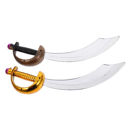 SHERCHPRY 2 Stück PVC Piratenschwert Kostümzubehör für Halloween Cosplay Party Dekoration für Piraten Themen Feiern SHERCHPRY 2 Stück PVC Piratenschwert Kostümzubehör für Halloween Cosplay Party Dekoration für Piraten Themen Feiern von SHERCHPRY