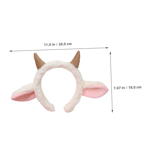 SHERCHPRY 2 Stück Plüsch Schafohren Haarreif Weiches Stirnband Leichtes Kostüm Accessoire Für Party Karneval Cosplay Erwachsene Mädchen SHERCHPRY 2 Stück Plüsch Schafohren Haarreif Weiches Stirnband Leichtes Kostüm Accessoire Für Party Karneval Cosplay Erwachsene Mädchen von SHERCHPRY