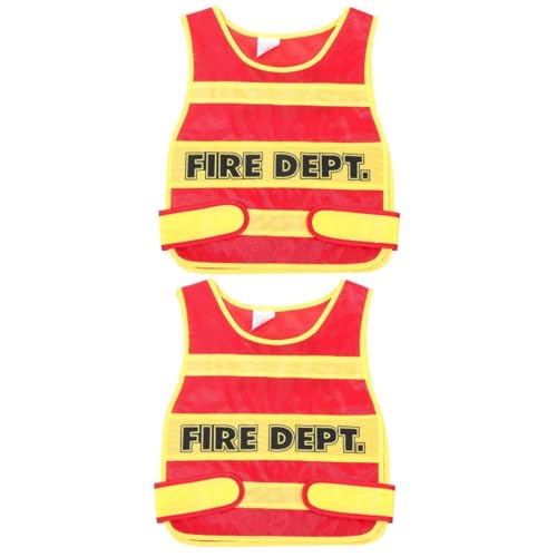 SHERCHPRY 2 Stück Requisiten Weste Kostüm Für Feuerkinder Feuerkostüm Feuerwehrkostüm Kleinkind Kostüm Feuerwehrweste Feuerwehrmann-outfit Für Abs Kinderkostüme Stoff SHERCHPRY 2 Stück Requisiten Weste Kostüm Für Feuerkinder Feuerkostüm Feuerwehrkostüm Kleinkind Kostüm Feuerwehrweste Feuerwehrmann-outfit Für Abs Kinderkostüme Stoff von SHERCHPRY