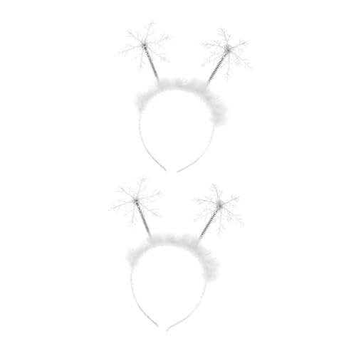 SHERCHPRY 2 Stück Weihnachts Haarreifen mit Schneeflocken Design Haarschmuck für Festlichkeiten Kostümpartys und Feiertagsfeiern für Erwachsene SHERCHPRY 2 Stück Weihnachts Haarreifen mit Schneeflocken Design Haarschmuck für Festlichkeiten Kostümpartys und Feiertagsfeiern für Erwachsene von SHERCHPRY
