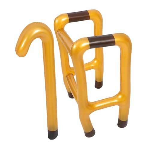 SHERCHPRY 2 Stücke Aufblasbarer Gehstock Tragbarer Stock Frauen Gehen Senior Party Aufblasbare Krücke Inflation Halloween Ballon Kerl Faltbare Streichhilfe Krückenförmiges Aufblasbares PVC SHERCHPRY 2 Stücke Aufblasbarer Gehstock Tragbarer Stock Frauen Gehen Senior Party Aufblasbare Krücke Inflation Halloween Ballon Kerl Faltbare Streichhilfe Krückenförmiges Aufblasbares PVC von SHERCHPRY