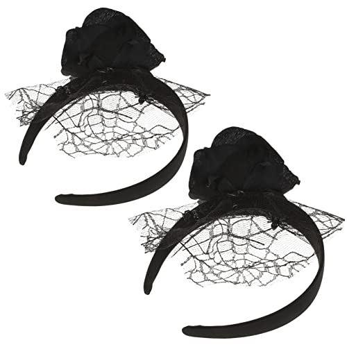 SHERCHPRY 2Stücke Dekorativer Halloween Haarreifen Mit Schwarzem Und Teiliges Kostümrequisiten Für Gruselige Partys Und Fotoshootings von SHERCHPRY
