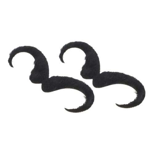 SHERCHPRY 2st Falscher Bart Rattanperücke Cosplay Gefälschter Bart Modeschlüsselkette Bart Und Schnurrbart Für Kostüm Perücke Modellkopf Kostüm Gefälschte Bärte Revers Broschen Stoff Black SHERCHPRY 2st Falscher Bart Rattanperücke Cosplay Gefälschter Bart Modeschlüsselkette Bart Und Schnurrbart Für Kostüm Perücke Modellkopf Kostüm Gefälschte Bärte Revers Broschen Stoff Black von SHERCHPRY