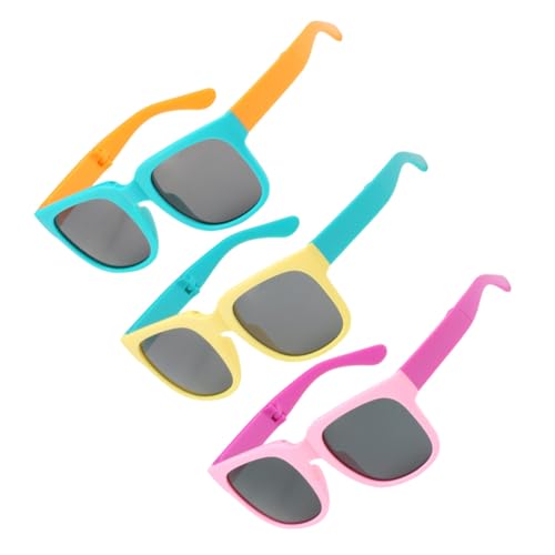 SHERCHPRY 3 Paare kindersonnenbrille sonnenbrillen kindersonnbrillen reflektierend Kleinkind Strand Süße für Jungen süße für Mädchen ac von SHERCHPRY