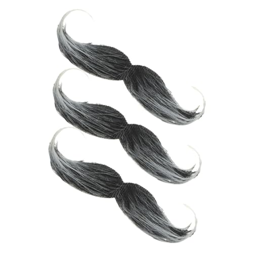 SHERCHPRY 3 Stück Falsche Bart Requisiten Lustige Haare Halloween Bart Falscher Bart Und Schnurrbart Schnurrbärte Bärte Pflege Kunstform Cosplay Falscher Schnurrbart von SHERCHPRY