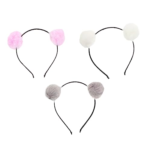 SHERCHPRY 3 Stück Teiliges Haarband mit Plüschbällen Kostüm Accessoire für Partys und Karneval Weiß und Hellgrau SHERCHPRY 3 Stück Teiliges Haarband mit Plüschbällen Kostüm Accessoire für Partys und Karneval Weiß und Hellgrau von SHERCHPRY
