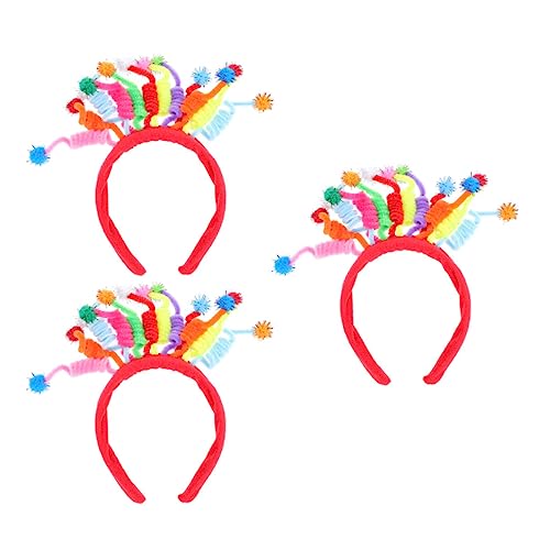 SHERCHPRY 3 Stück Teiliges Pompom Stirnband für Haaraccessoires für Geburtstagsfeiern Kopfbedeckung für Fotorequisit für Besondere Anlässe SHERCHPRY 3 Stück Teiliges Pompom Stirnband für Haaraccessoires für Geburtstagsfeiern Kopfbedeckung für Fotorequisit für Besondere Anlässe von SHERCHPRY