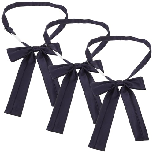 SHERCHPRY 3 Stück Teiliges Set Verstellbare Damen Fliege Marineblau Vorgebunden Elegantes Kostüm Accessoire für Schule Arbeit Cosplay und Partys SHERCHPRY 3 Stück Teiliges Set Verstellbare Damen Fliege Marineblau Vorgebunden Elegantes Kostüm Accessoire für Schule Arbeit Cosplay und Partys von SHERCHPRY