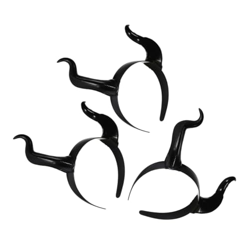 SHERCHPRY 3 Stück Teiliges Teufelshorn Stirnband Leichtes Schwarzes Hörner Haarreif Langlebiger Kopfschmuck für Halloween Kostüm Cosplay Maskerade und Party Komfortabel für Langes Tragen SHERCHPRY 3 Stück Teiliges Teufelshorn Stirnband Leichtes Schwarzes Hörner Haarreif Langlebiger Kopfschmuck für Halloween Kostüm Cosplay Maskerade und Party Komfortabel für Langes Tragen von SHERCHPRY