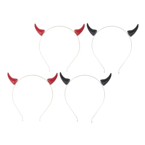 SHERCHPRY 4 STÜCKE Halloween Teufelshörner Haarreifen Kreative Kopfbedeckung für Kostümpartys und Halloween Feiern Bequem und Vielseitig Accessoires für Cosplay und Geburtstagsfeiern SHERCHPRY 4 STÜCKE Halloween Teufelshörner Haarreifen Kreative Kopfbedeckung für Kostümpartys und Halloween Feiern Bequem und Vielseitig Accessoires für Cosplay und Geburtstagsfeiern von SHERCHPRY