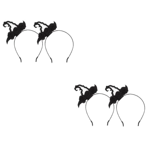 SHERCHPRY 4 Stck Halloween Hexenhut Haarreif Teiliges Cosplay Stirnband Schwarz für Kostümpartys Halloween Partys und Karneval Leicht zu Tragen Gruseliges Party Accessoire für Erwachsene SHERCHPRY 4 Stck Halloween Hexenhut Haarreif Teiliges Cosplay Stirnband Schwarz für Kostümpartys Halloween Partys und Karneval Leicht zu Tragen Gruseliges Party Accessoire für Erwachsene von SHERCHPRY
