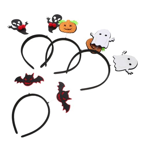 SHERCHPRY 4 Stück Halloween Haarreifen Gruselige Kopfbedeckungen für Kostümpartys Geeignet für Jugendliche mit Kürbis und Fledermausdesigns SHERCHPRY 4 Stück Halloween Haarreifen Gruselige Kopfbedeckungen für Kostümpartys Geeignet für Jugendliche mit Kürbis und Fledermausdesigns von SHERCHPRY