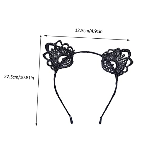 SHERCHPRY 4 Stück Katzenohren Haarreif mit Schleier Teiliges für Partys Cosplay und Karneval Stilvolles Accessoire für Damen und Mädchen Bequem und Ansprechend für Verschiedene Anlässe von SHERCHPRY