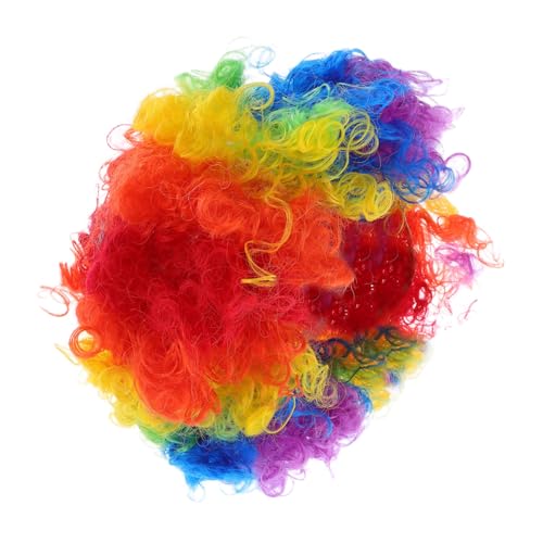 SHERCHPRY 4 Stück Teiliges Afro Curly Perücken Bunte Clown Perücke Disco Karneval Party Halloween Kostüm Auffällige Kurzlockige Hippie Perücken für Gruppenspaß und Kreatives Styling SHERCHPRY 4 Stück Teiliges Afro Curly Perücken Bunte Clown Perücke Disco Karneval Party Halloween Kostüm Auffällige Kurzlockige Hippie Perücken für Gruppenspaß und Kreatives Styling von SHERCHPRY