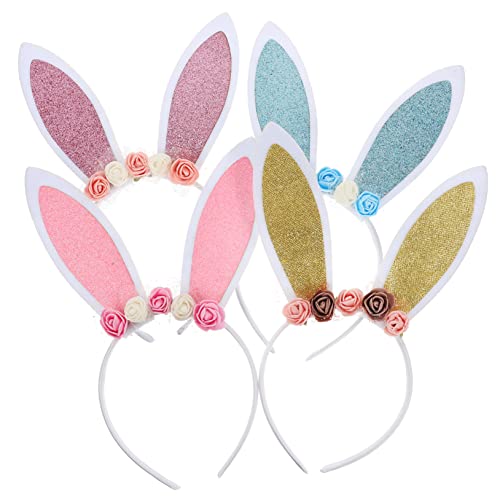 SHERCHPRY 4 Stück Teiliges Bunny Haarband für Osterparty Zubehör Cosplay Dekoration Bequeme und Haltbare Haarschmuckaccessoires und Helllila SHERCHPRY 4 Stück Teiliges Bunny Haarband für Osterparty Zubehör Cosplay Dekoration Bequeme und Haltbare Haarschmuckaccessoires und Helllila von SHERCHPRY