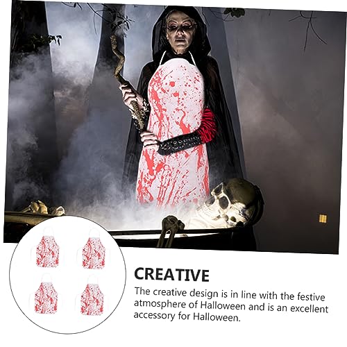 SHERCHPRY 4 Stück Teiliges Halloween Blutige Schürzen Realistischen Blutflecken Horror Kostüm Zubehör für Halloween Party und Grusel Events SHERCHPRY 4 Stück Teiliges Halloween Blutige Schürzen Realistischen Blutflecken Horror Kostüm Zubehör für Halloween Party und Grusel Events von SHERCHPRY