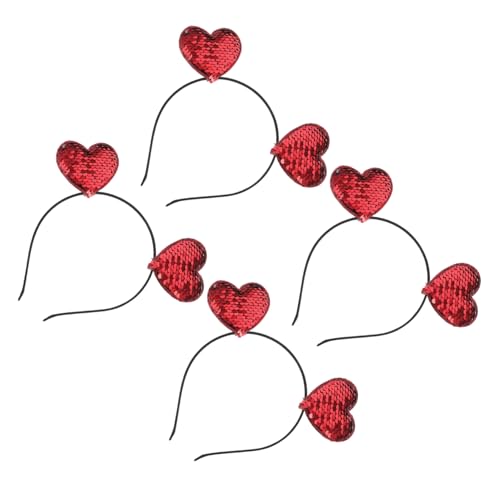 SHERCHPRY 4 Stück Teiliges Herz Stirnband Glitzernde Haaraccessoires für Valentinstag Geburtstagsfeier Karneval Langlebiges Leichtes Design für Erwachsene SHERCHPRY 4 Stück Teiliges Herz Stirnband Glitzernde Haaraccessoires für Valentinstag Geburtstagsfeier Karneval Langlebiges Leichtes Design für Erwachsene von SHERCHPRY
