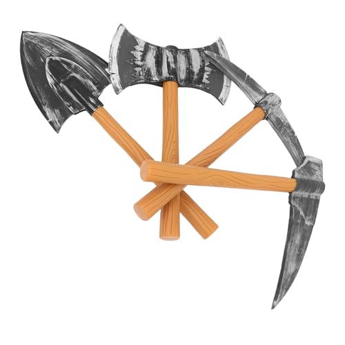SHERCHPRY Realistische Kunststoff- -Requisiten 4-teiliges Zwergen-werkzeugset Für Halloween Cosplay Bühne Süßes Oder Saures Jungen Und Mädchen von SHERCHPRY