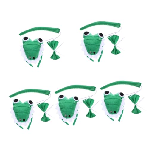 SHERCHPRY 5 Sätze Krokodil-Anziehset mottoparty kostüme tierhaarreifen Stirnbänder Make-up-Stirnband Halloween-Tier-Cosplay-Stütze Plüsch-Krokodil-Stirnband Kleidung Kopfbedeckung schmücken von SHERCHPRY