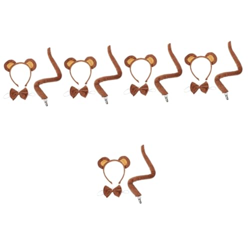 SHERCHPRY 5 Sätze Ohrkopfschmuck Tragen Ohren Cosplay Kostüme Stirnband Tierisches Bärenkostüm Plüsch SHERCHPRY 5 Sätze Ohrkopfschmuck Tragen Ohren Cosplay Kostüme Stirnband Tierisches Bärenkostüm Plüsch von SHERCHPRY
