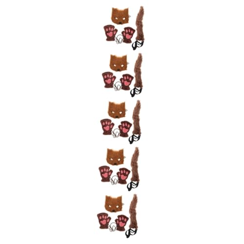 SHERCHPRY 5 Sets Maskerade Cosplay Maske Fuchs Halloween Hohe Handschuhe Requisite Flauschige Maske Tiermaske Zubehör Cosplay Party Masken Und Maske Kostüm Stoff SHERCHPRY 5 Sets Maskerade Cosplay Maske Fuchs Halloween Hohe Handschuhe Requisite Flauschige Maske Tiermaske Zubehör Cosplay Party Masken Und Maske Kostüm Stoff von SHERCHPRY