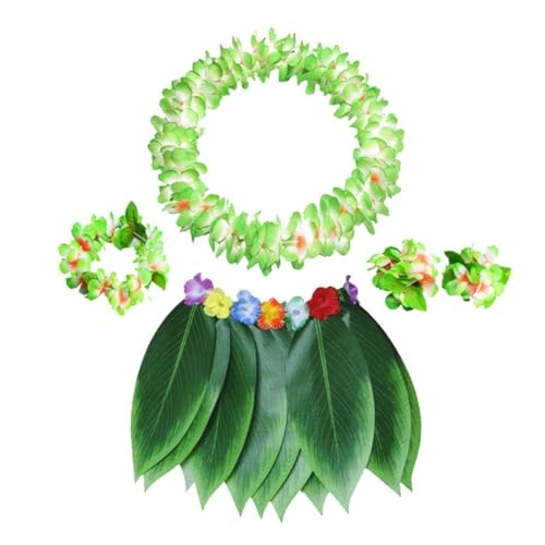 SHERCHPRY 5 Stück 1 Satz Hawaii-grasrock Blumengirlande Hawaiianische Blumenkette Kind Hawaiischer Grasrock Strandparty-kranz Künstliche Girlande Tropisch Bilden Performance-kleidung Bankett von SHERCHPRY