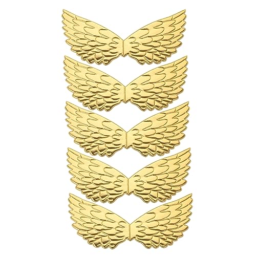 SHERCHPRY 5 Stück Einhornflügel Für Dame Erwachsene Feenflügel Kostüme Party Lüfter Elegant Bunt Halloween Kleid Dekoration Fotoshooting-flügel Engelsflügel-requisite Golden Polyester SHERCHPRY 5 Stück Einhornflügel Für Dame Erwachsene Feenflügel Kostüme Party Lüfter Elegant Bunt Halloween Kleid Dekoration Fotoshooting-flügel Engelsflügel-requisite Golden Polyester von SHERCHPRY