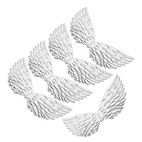 SHERCHPRY 5 Stück Einhornflügel Kostüm Zubehör Cosplay Erwachsene Verkleide dich halloween costume halloween kleidung wings Requisiten für Engelsflügel Fotoshooting-Flügel Polyester Silver von SHERCHPRY