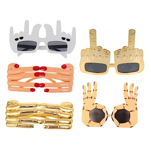 SHERCHPRY 5 Stück Halloween Spaßbrillen Einzigartige Fingerbrille für Partys Cosplay Karneval und Halloween Lustige Kostümzubehör für Unvergessliche Feiern SHERCHPRY 5 Stück Halloween Spaßbrillen Einzigartige Fingerbrille für Partys Cosplay Karneval und Halloween Lustige Kostümzubehör für Unvergessliche Feiern von SHERCHPRY
